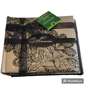 Recollections Photo Album Gift Set, Brown & Tan, Holds 60 4x6 Photo, NWT